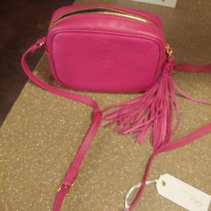 Gigi New YorkMadison Python-Embossed Leather Cross